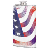 Abstracte Amerikaanse vlag Heupfles (Links)