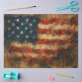 Abstracte Amerikaanse vlag in textuur decoupagepap Tissuepapier (Craft)