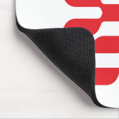Abstracte Amerikaanse vlag letter X Muismat (Hoek)