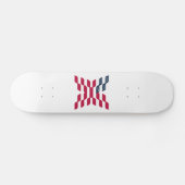 Abstracte Amerikaanse vlag letter X Persoonlijk Skateboard (Horizontaal)
