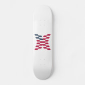 Abstracte Amerikaanse vlag letter X Persoonlijk Skateboard (Voorkant)