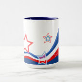 Abstracte Amerikaanse vlag Mok (Midden)