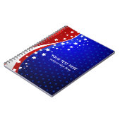 Abstracte Amerikaanse vlag Notitieboek (Linkerzijde)