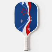 Abstracte Amerikaanse vlag Pickleball Paddle (Voorkant)