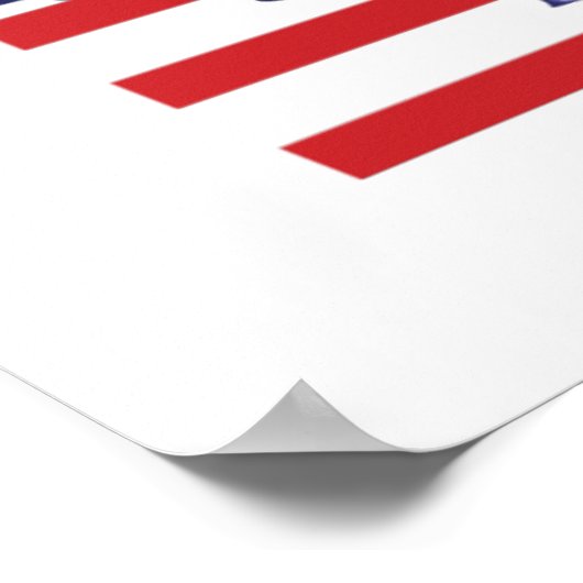 Abstracte Amerikaanse vlag Posters en Prints (Hoek)