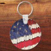 Abstracte Amerikaanse vlag Sleutelhanger (Voorkant)