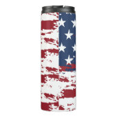 Abstracte Amerikaanse vlag Thermosbeker (Achterkant)