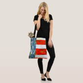 Abstracte Amerikaanse vlag Tote Bag (Op model)