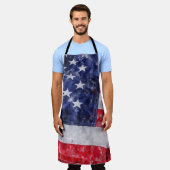 Abstracte Amerikaanse vlag, Waterverf stijl. Schort (Gedragen)