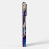 Abstracte Amethist en Goud Case-Mate iPhone Case (Achterkant / Rechts)