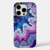 Abstracte Amethist en Gouden Aderen Case-Mate iPhone Case (Achterkant)