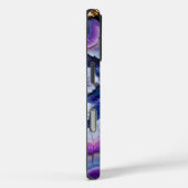 Abstracte Amethist en Gouden Aderen Case-Mate iPhone Case (Achterkant / Rechts)