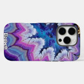 Abstracte Amethist en Gouden Aderen Case-Mate iPhone Case (Achterkant (horizontaal))