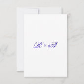 Abstracte Amethist Ink Wash Wedding Kaart (Achterkant)