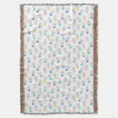 Abstracte anananassen 2 deken (Voorkant Verticaal)