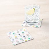 Abstracte anananassen 2 kartonnen onderzetters (Insitu)