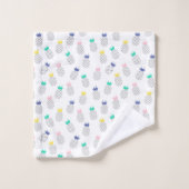 Abstracte anananassen bad handdoek (Wasdoekje)