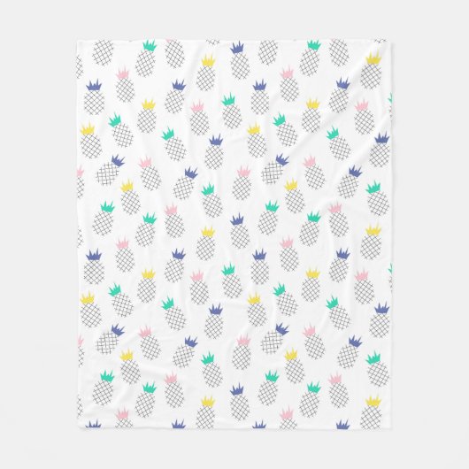 Abstracte anananassen fleece deken (Voorkant)