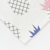 Abstracte anananassen fleece deken (Hoek)