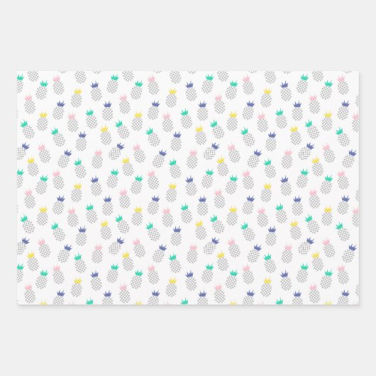 Abstracte anananassen inpakpapier vel (Voorkant 3)