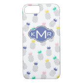 Abstracte anananassen | Monogram Case-Mate iPhone Case (Achterkant)