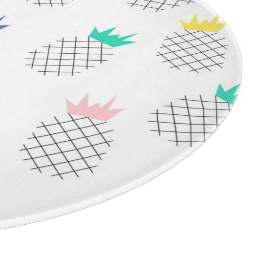 Abstracte anananassen snijplank (Hoek)