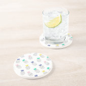 Abstracte anananassen zandsteen onderzetter (Zijkant)