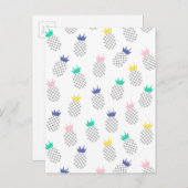 Abstracte ananas 2 briefkaart (Voorkant / Achterkant)