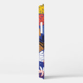 Abstracte ananassen bladeren  patroon Case-Mate iPhone case (Achterkant / Rechts)