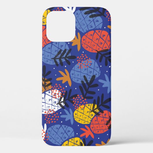 Abstracte ananassen bladeren  patroon Case-Mate iPhone case (Achterkant)