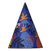 Abstracte ananassen bladeren  patroon feesthoedjes (Voorkant)