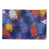 Abstracte ananassen bladeren patroon kussensloop (Achterkant)