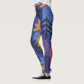 Abstracte ananassen bladeren  patroon leggings (Links)