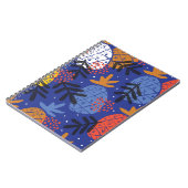 Abstracte ananassen bladeren  patroon notitieboek (Linkerzijde)