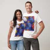 Abstracte ananassen bladeren patroon t-shirt (Unisex)