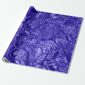 Abstracte Anatomie Lichaam Natuur Cel Goud Blauw I Cadeaupapier (Uitgerold)