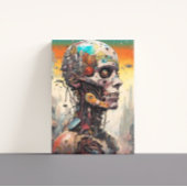 Abstracte Anatomische Cyborg Canvas Print