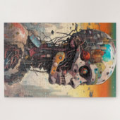 Abstracte Anatomische Cyborg Jigsaw Puzzel (Horizontaal)