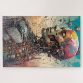 Abstracte Anatomische Cyborg Jigsaw Puzzel (Horizontaal)