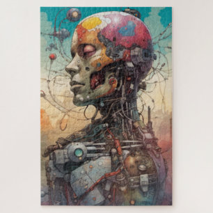 Abstracte Anatomische Cyborg Jigsaw Puzzel