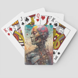 Abstracte Anatomische Cyborg Spelen Kaart