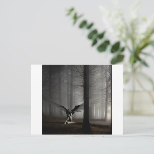 Abstracte Angel Fallen Angel Briefkaart (Staand voorkant)