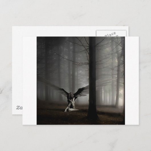 Abstracte Angel Fallen Angel Briefkaart (Voorkant / Achterkant)