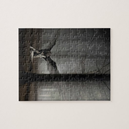 Abstracte Angel Fallen Angel Legpuzzel (Horizontaal)