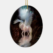 Abstracte Angel White Horse Keramisch Ornament (Rechts)
