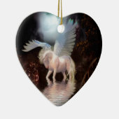 Abstracte Angel White Horse Keramisch Ornament (Rechts)