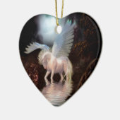 Abstracte Angel White Horse Keramisch Ornament (Links)