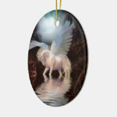 Abstracte Angel White Horse Keramisch Ornament (Links)