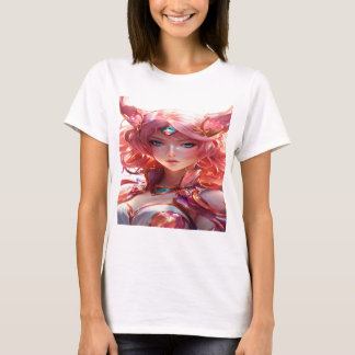 Abstracte anime kunst van een magisch meisje t-shirt