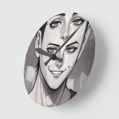 Abstracte Anime wandklok (Hoek)